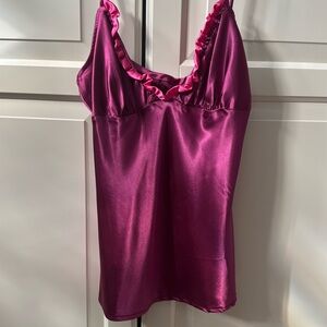 Gorgeous pink and magenta silk top